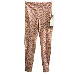 GOTTEX LEGGINGS, Size S, Yellow and Pink Animal Print Leggings w/ Pockets, NEW.